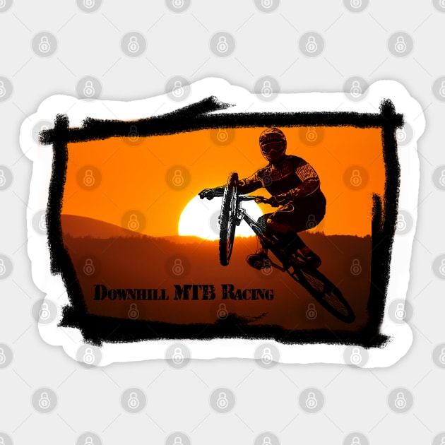 Downhill MTB Racing Sticker by declancarr